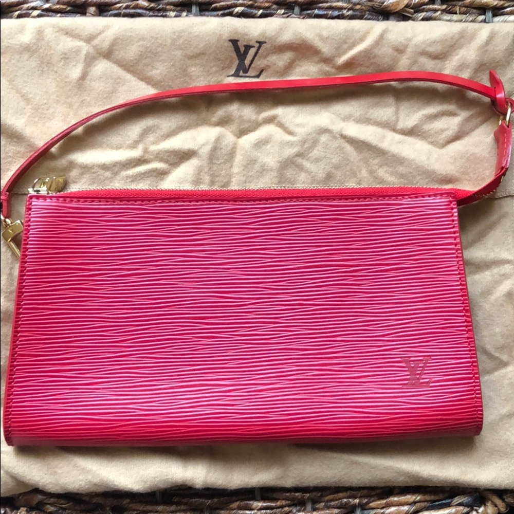 LV Red Epi Leather DISCONTINUED pochette